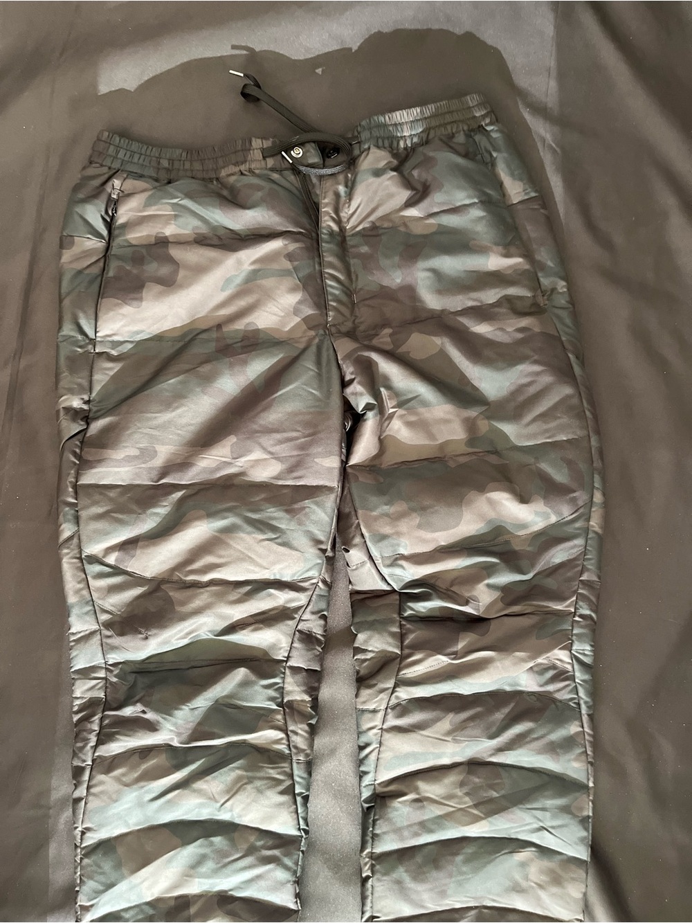 Kith Men's Quilted Camouflage Joggers - Green & Black